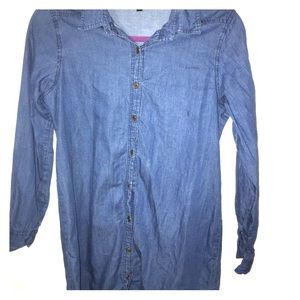 CHIC COLLECTION DENIM BUTTON DOWN DRESS 💙